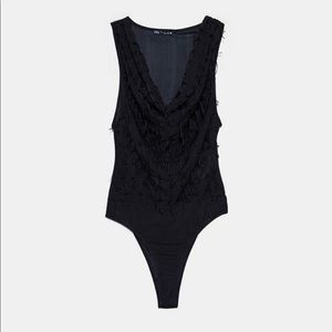 Zara Fringed Bodysuit